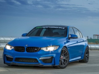 BMW M3 Blue wallpaper 320x240