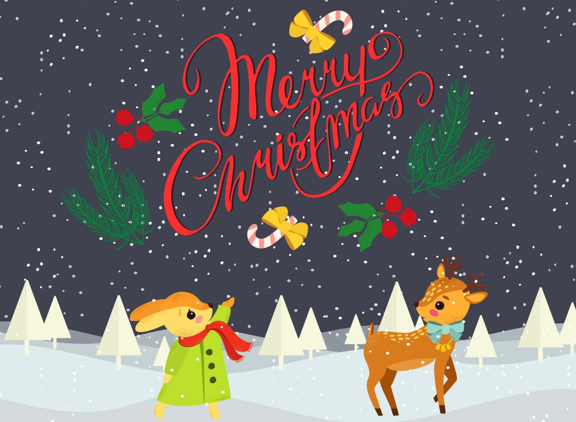 Merry Christmas wallpaper 1920x1408