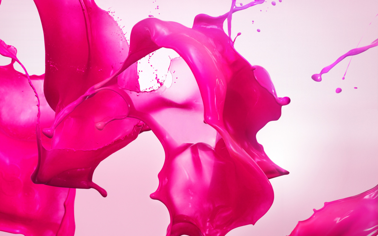 Screenshot №1 pro téma Pink Paint 1280x800