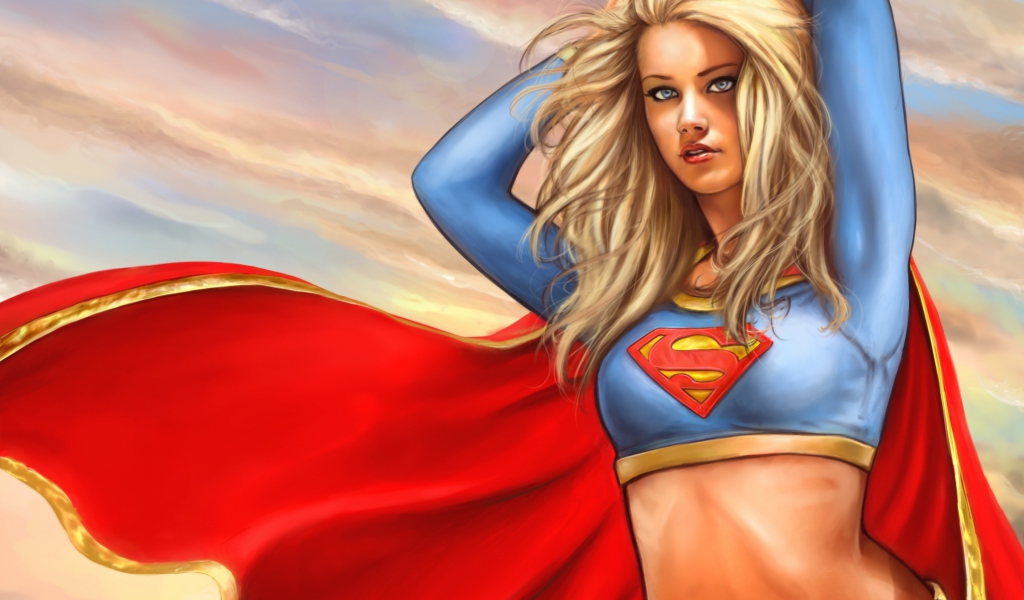 Marvel Supergirl DC Comics wallpaper 1024x600