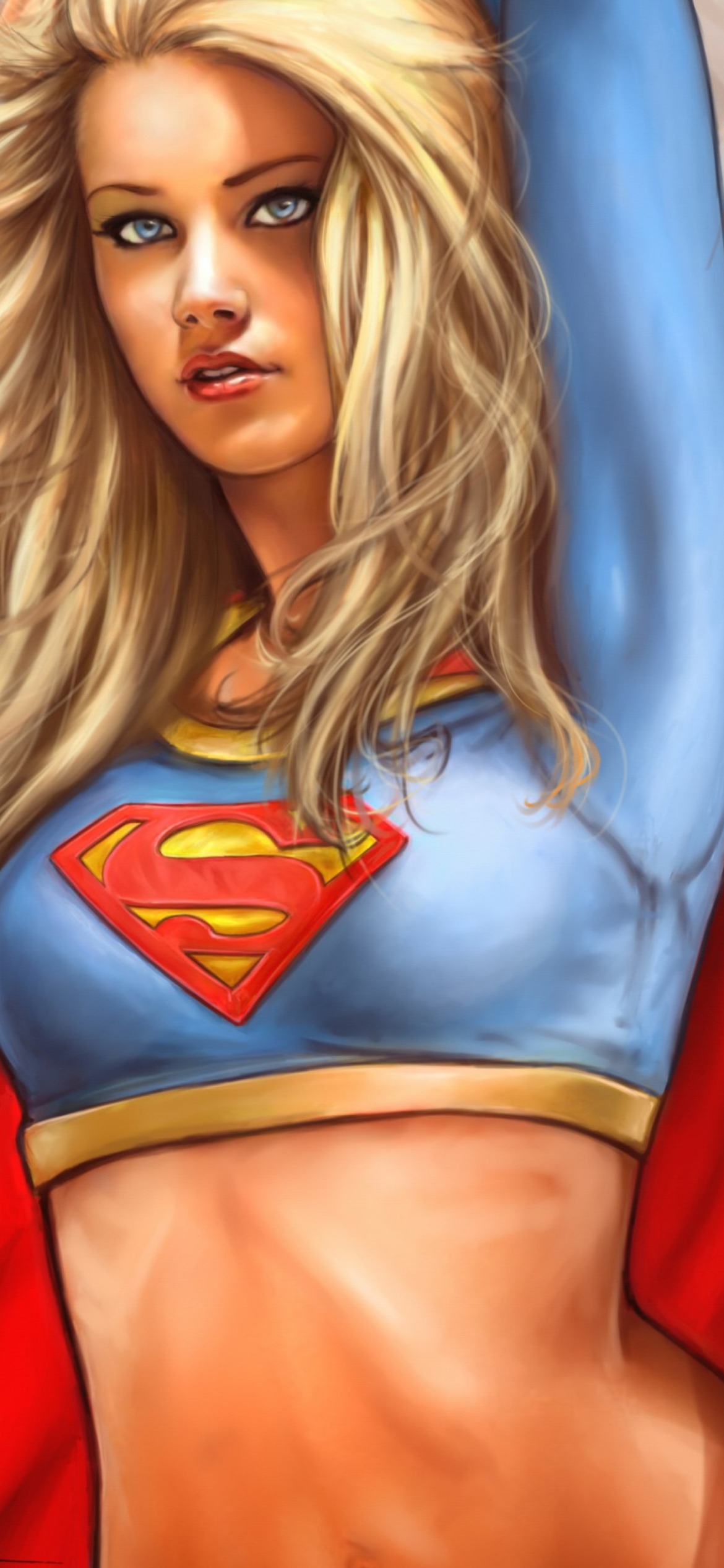 Fondo de pantalla Marvel Supergirl DC Comics 1170x2532