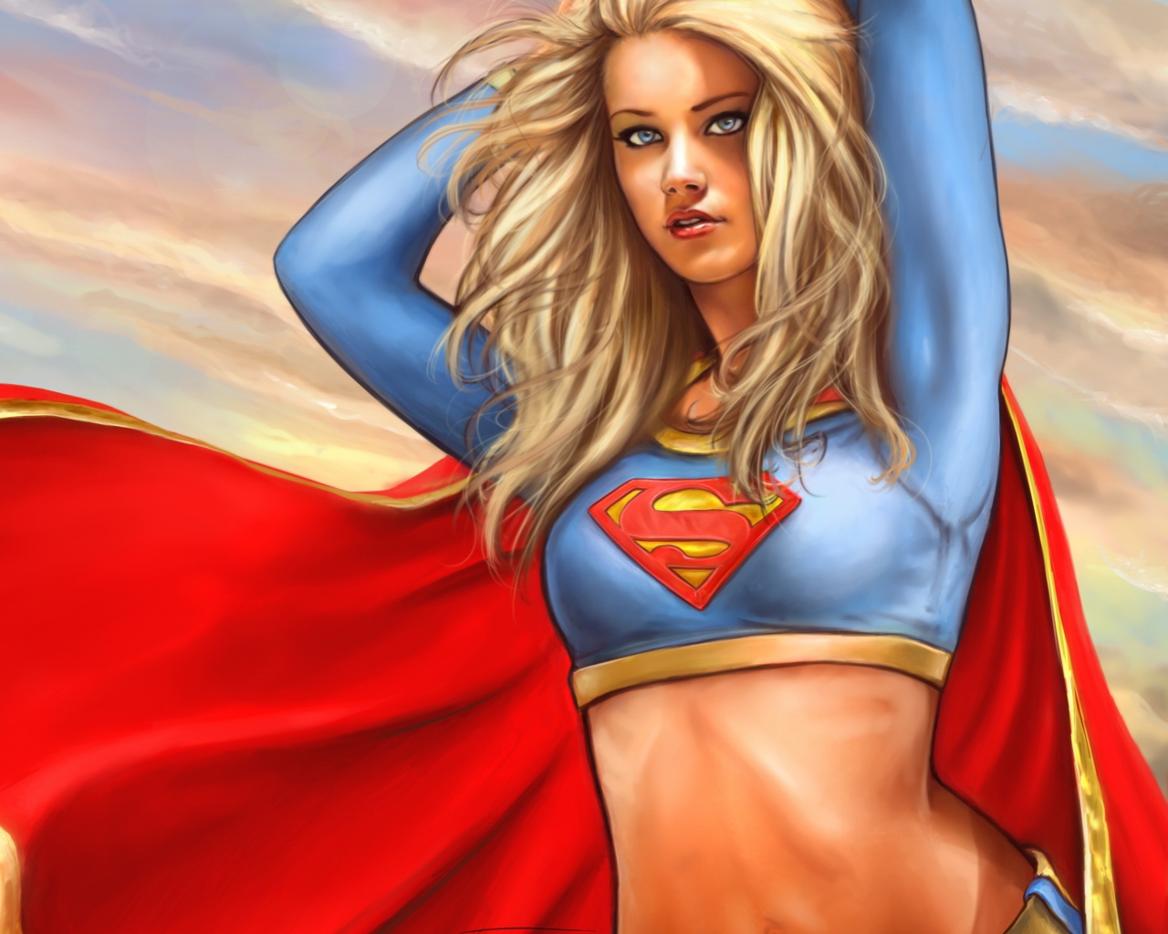 Marvel Supergirl DC Comics wallpaper 1280x1024