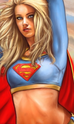 Fondo de pantalla Marvel Supergirl DC Comics 240x400