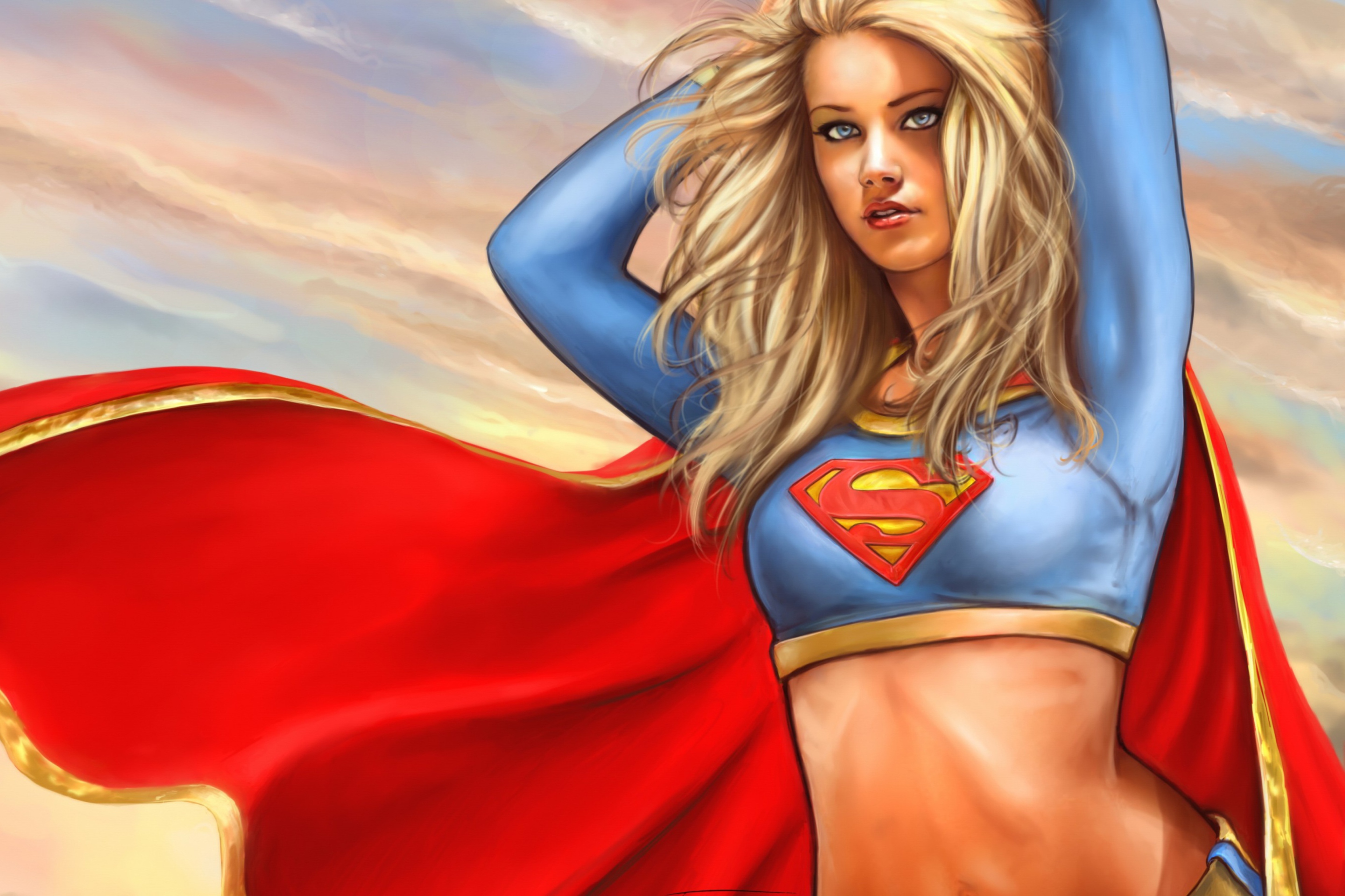 Das Marvel Supergirl DC Comics Wallpaper 2880x1920