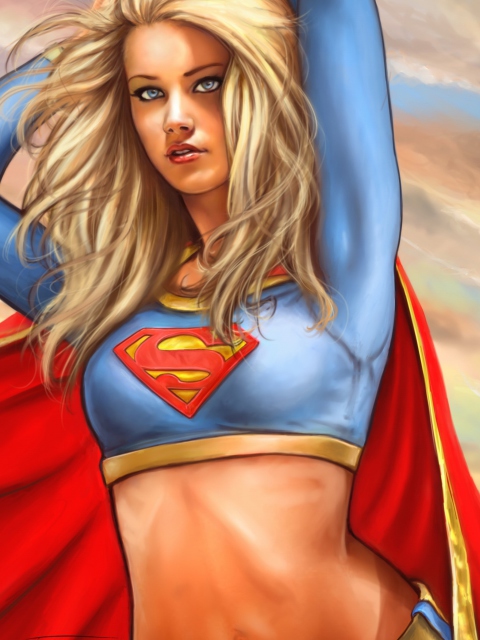 Marvel Supergirl DC Comics wallpaper 480x640