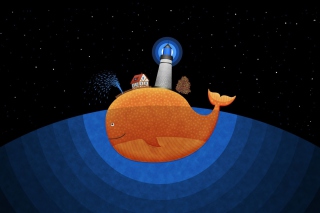 Happy Whale - Obrázkek zdarma pro Nokia C3