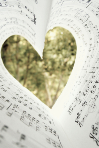 Das Love Music Wallpaper 320x480