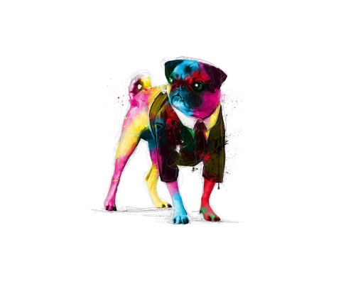 Dog In Suit Illustration screenshot #1 480x400