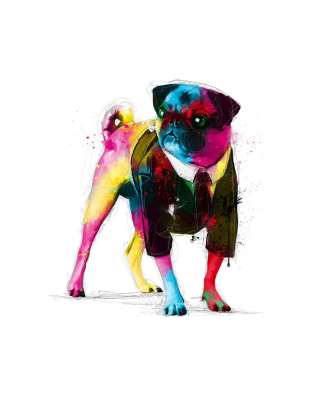 Dog In Suit Illustration - Fondos de pantalla gratis para 640x960