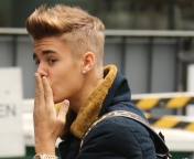 Das Justin Bieber Air Kiss Wallpaper 176x144