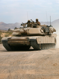 Sfondi United States Marine Corps on Tanks 240x320
