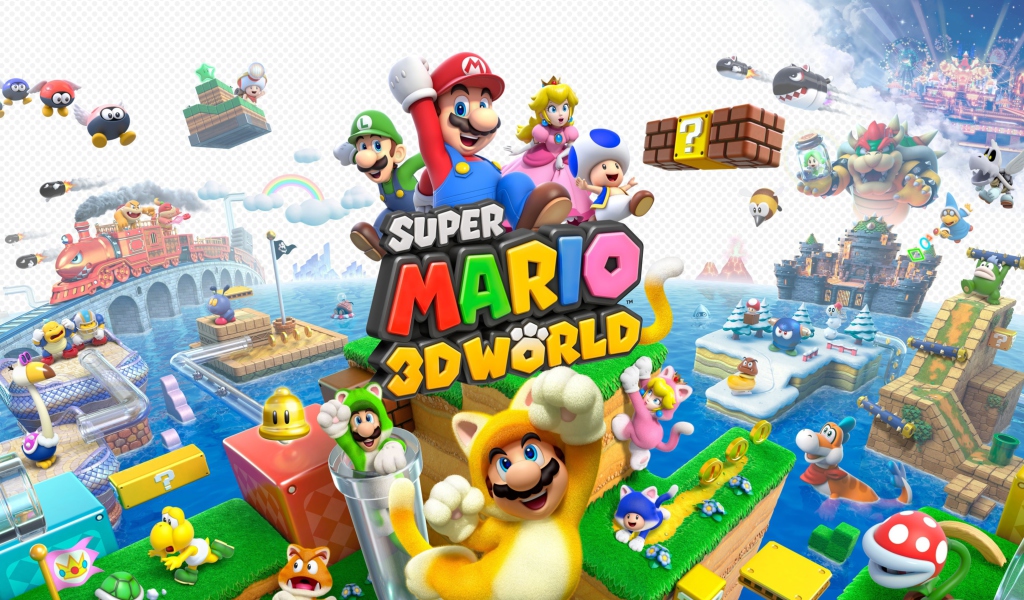 Fondo de pantalla Super Mario 3D World 1024x600