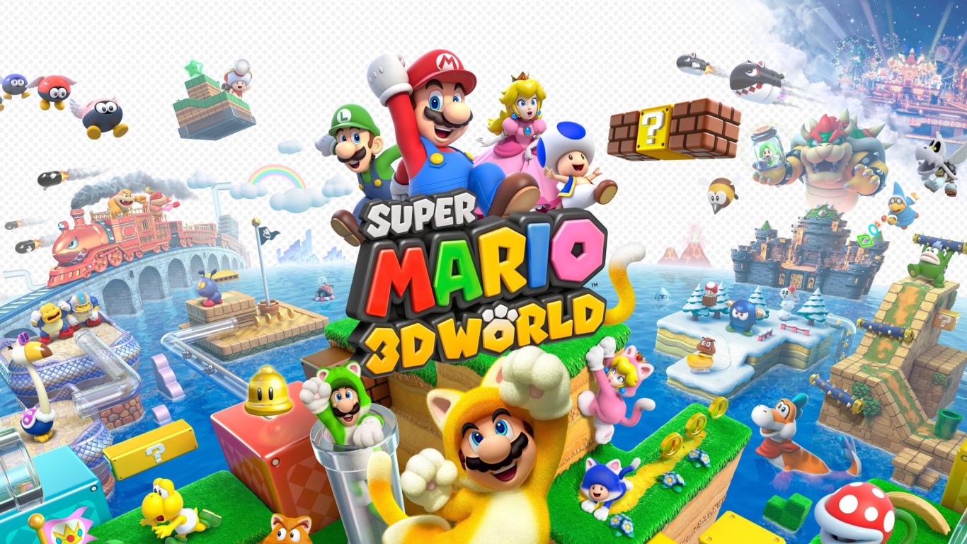 Super Mario 3D World wallpaper 1366x768