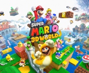 Super Mario 3D World wallpaper 176x144