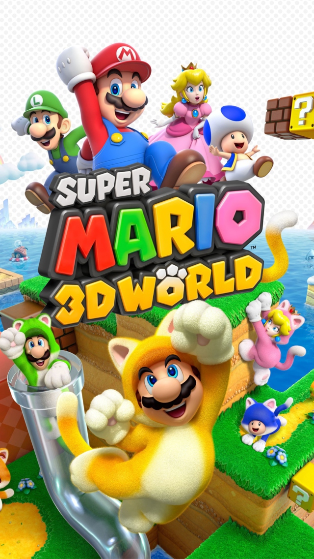 Fondo de pantalla Super Mario 3D World 640x1136