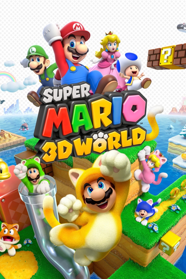 Das Super Mario 3D World Wallpaper 640x960