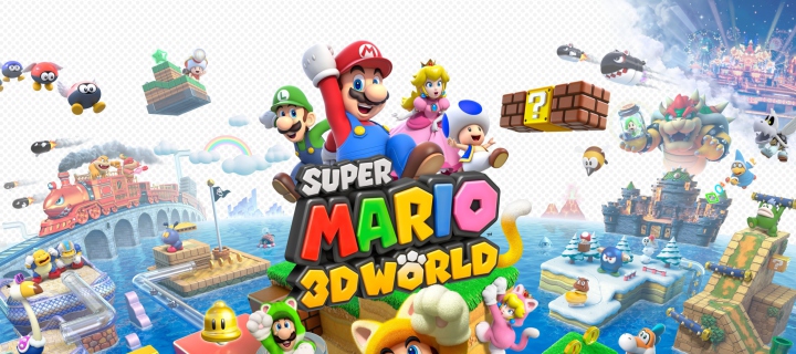 Super Mario 3D World wallpaper 720x320