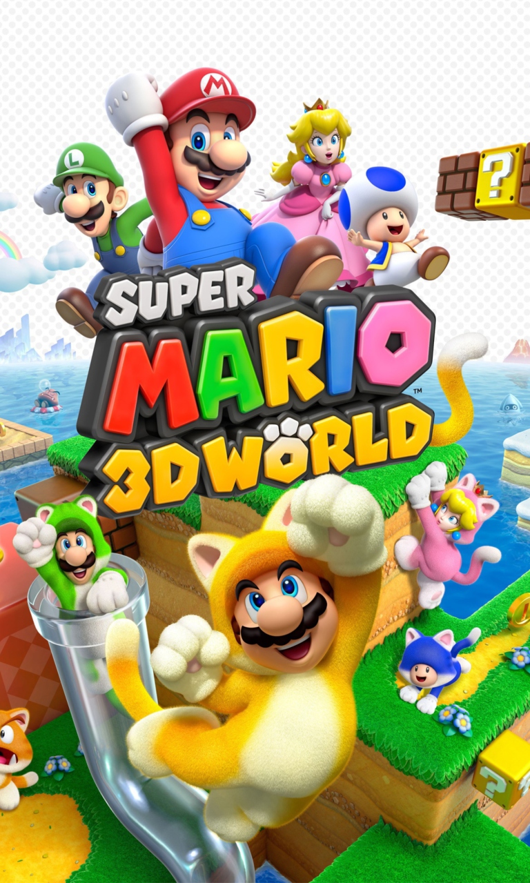 Обои Super Mario 3D World 768x1280