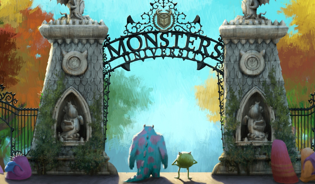 Monsters University wallpaper 1024x600