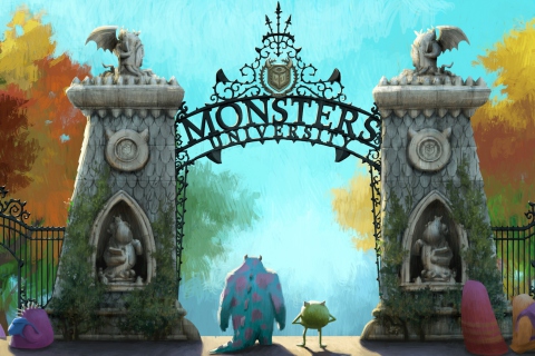 Fondo de pantalla Monsters University 480x320