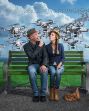 Quadcopters spies wallpaper 176x220
