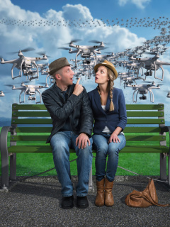 Quadcopters spies wallpaper 240x320