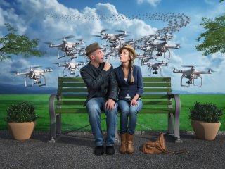 Das Quadcopters spies Wallpaper 320x240