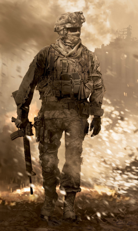 Fondo de pantalla Call of Duty: Modern Warfare 2 480x800
