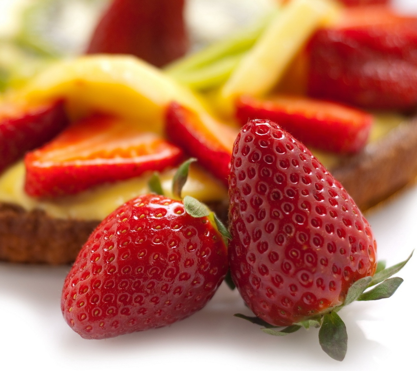 Sfondi Strawberries Tart 1440x1280