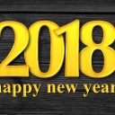 2018 New Year Wooden Texture wallpaper 128x128