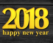 Обои 2018 New Year Wooden Texture 220x176