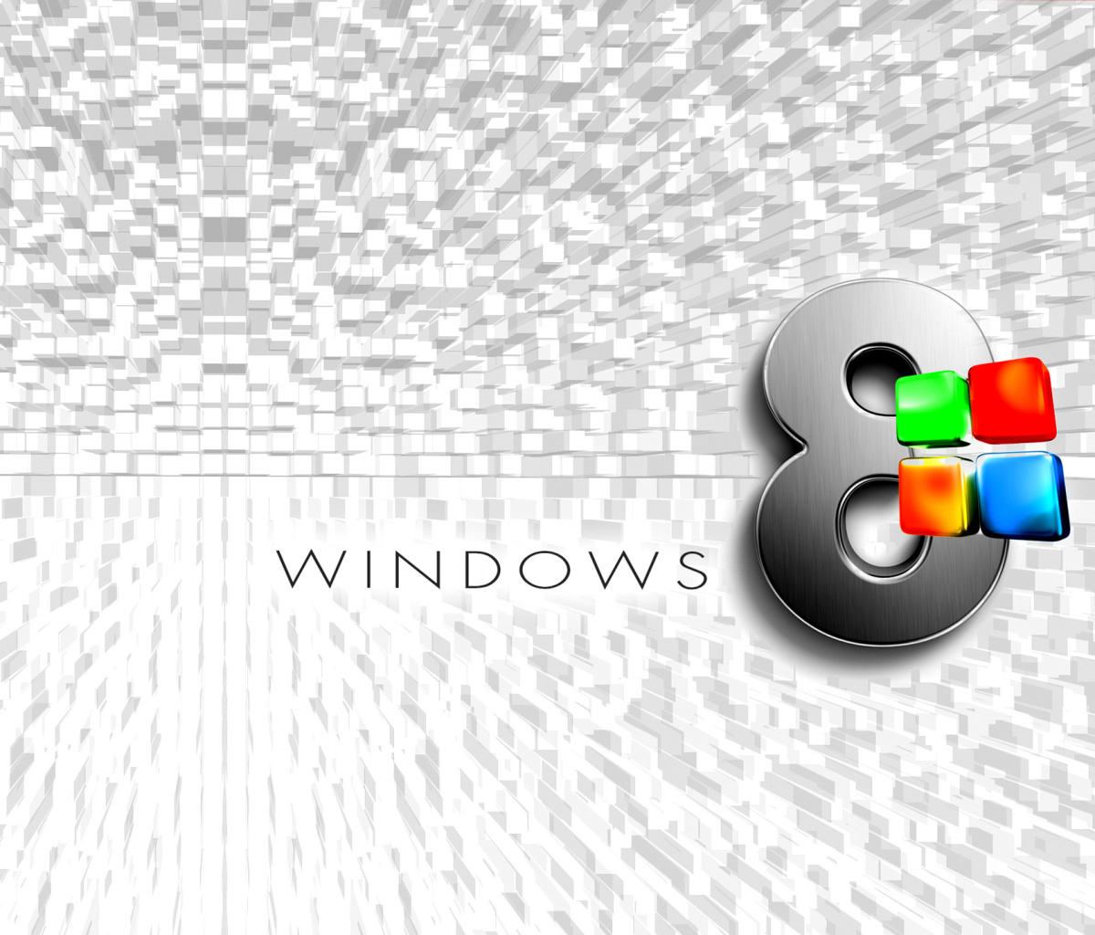 Screenshot №1 pro téma Windows 8 Logo Wallpaper 1200x1024
