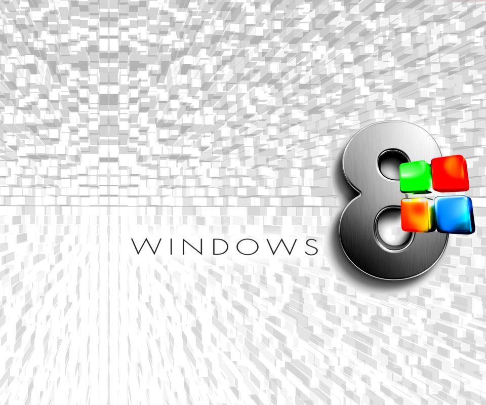 Screenshot №1 pro téma Windows 8 Logo Wallpaper 960x800