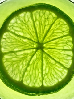 Das Lime Citrus Fruit Wallpaper 240x320