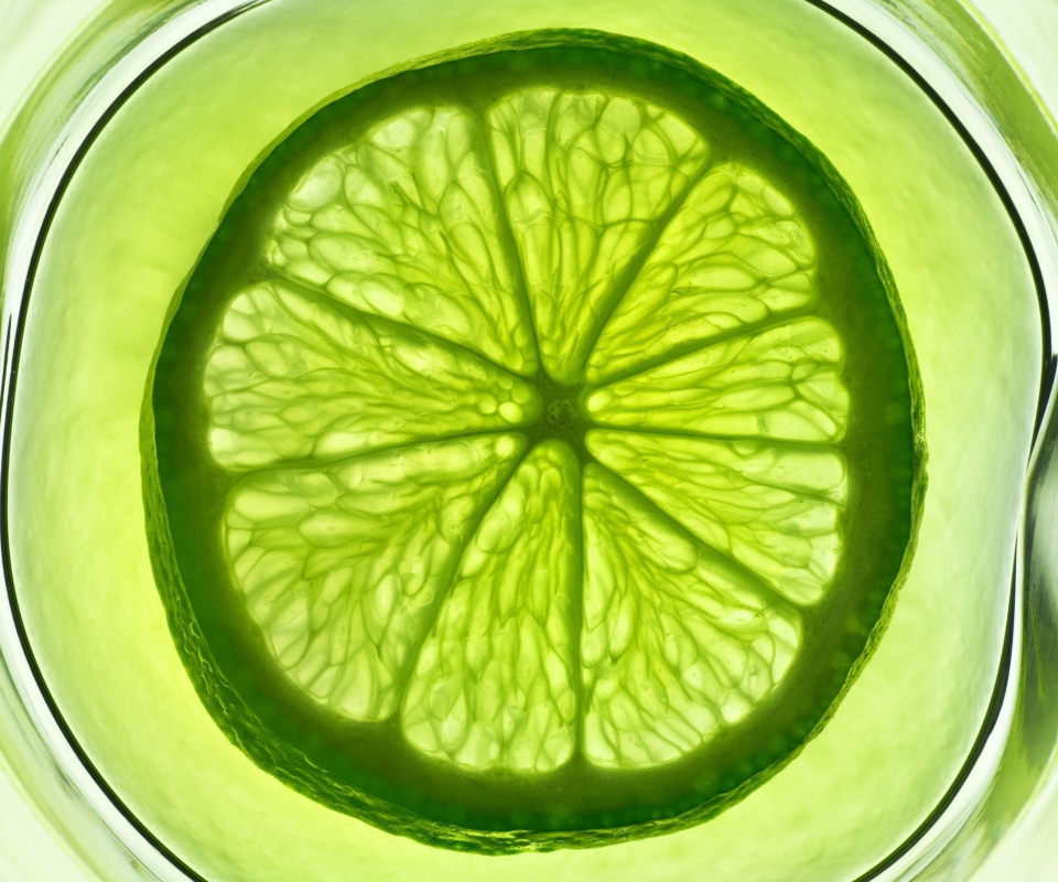 Das Lime Citrus Fruit Wallpaper 960x800