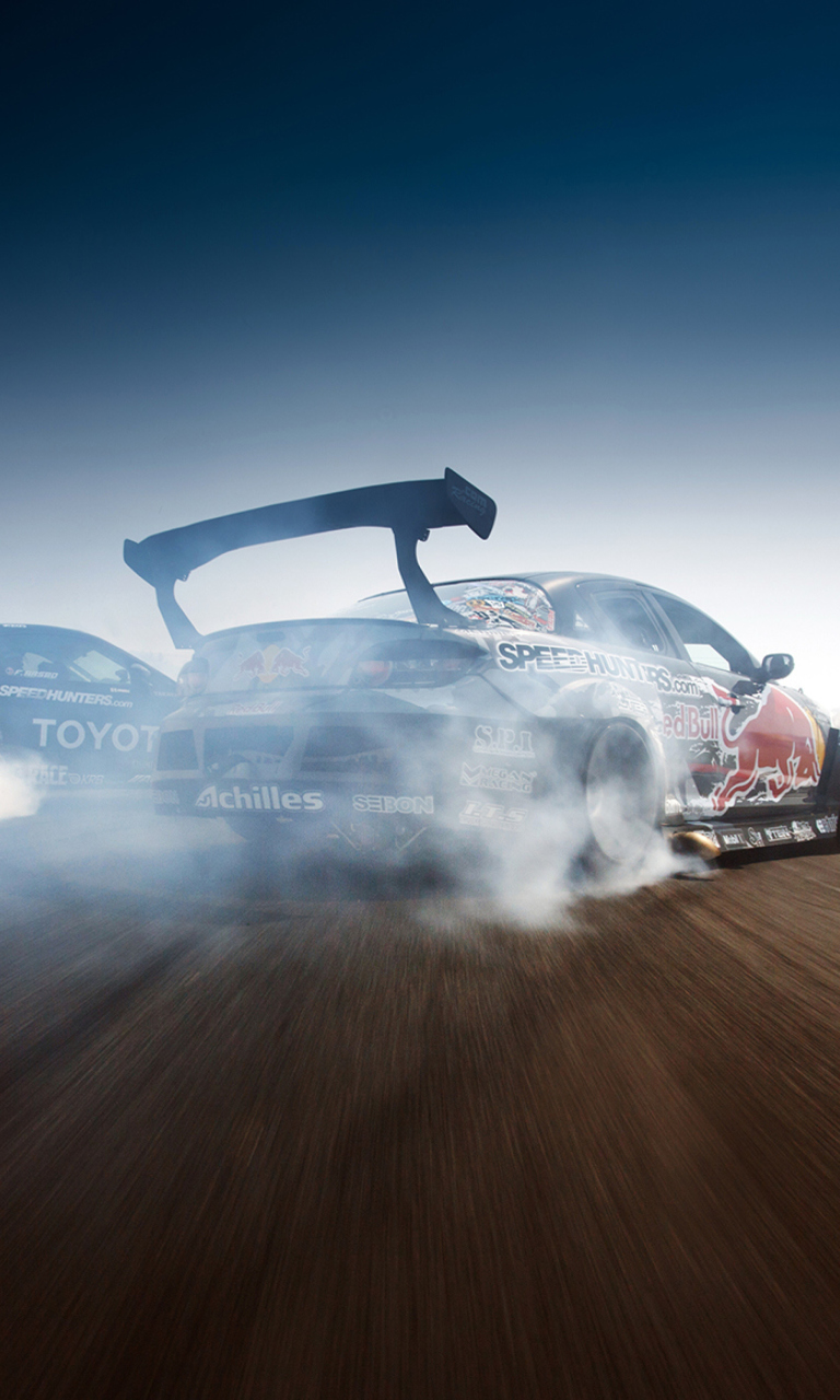 Fondo de pantalla Mazda Rx-8 Drift 768x1280