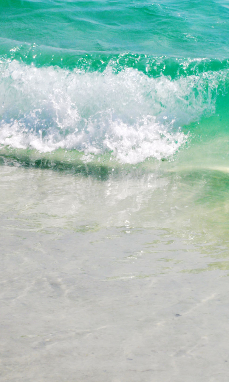 Turquoise Waves wallpaper 768x1280