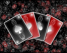 Das Poker cards Wallpaper 220x176