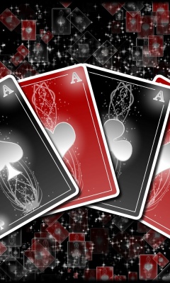 Обои Poker cards 240x400