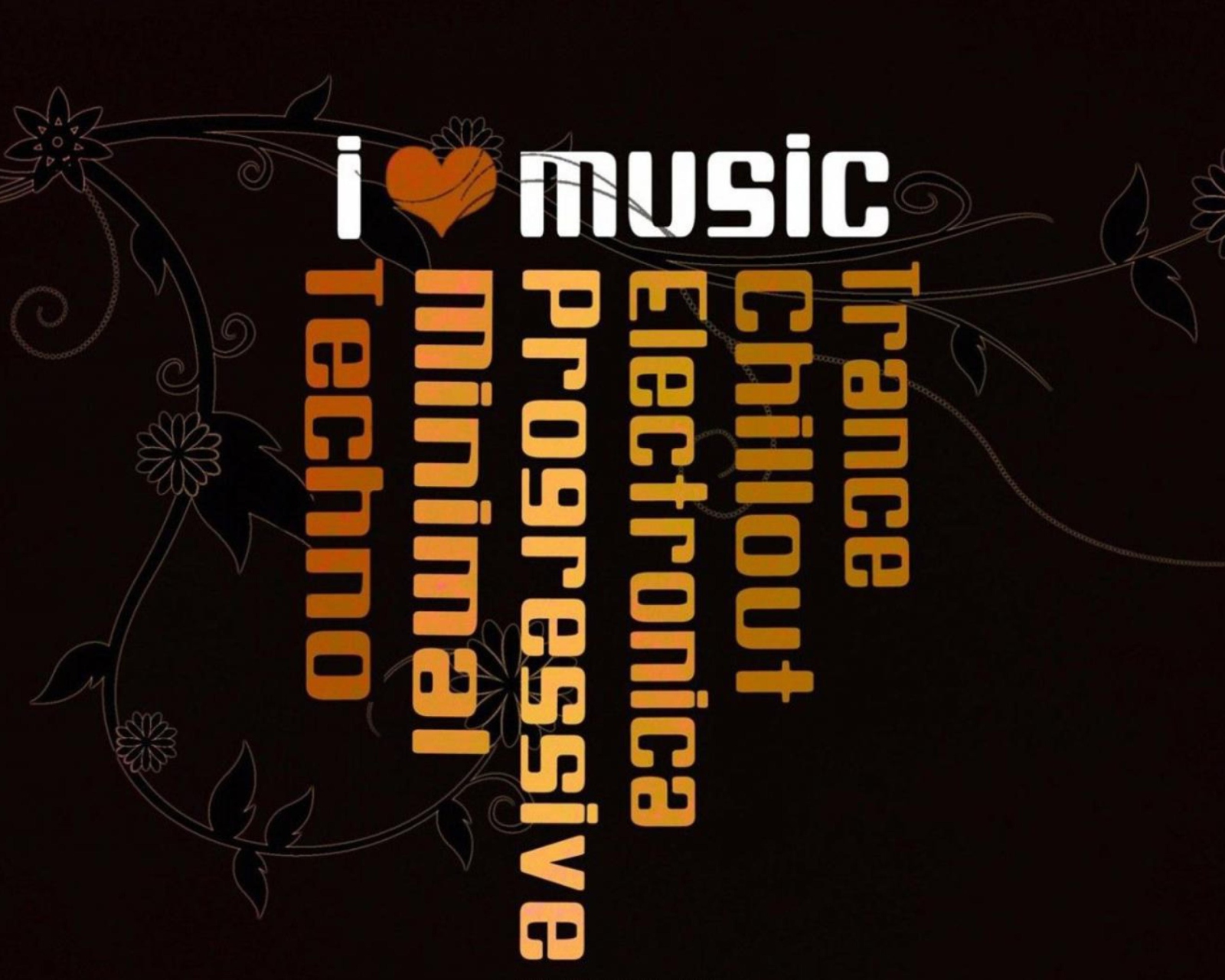 Обои I Love Music 1600x1280