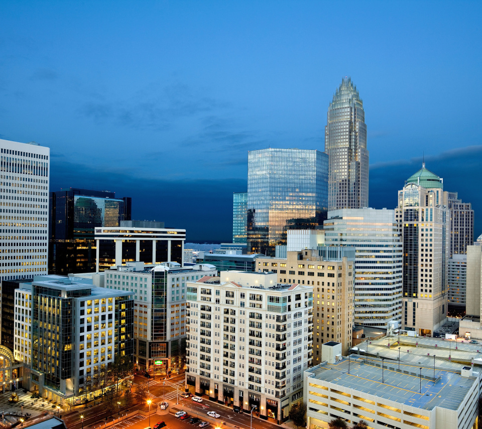 Das Charlotte Cityscape Wallpaper 960x854