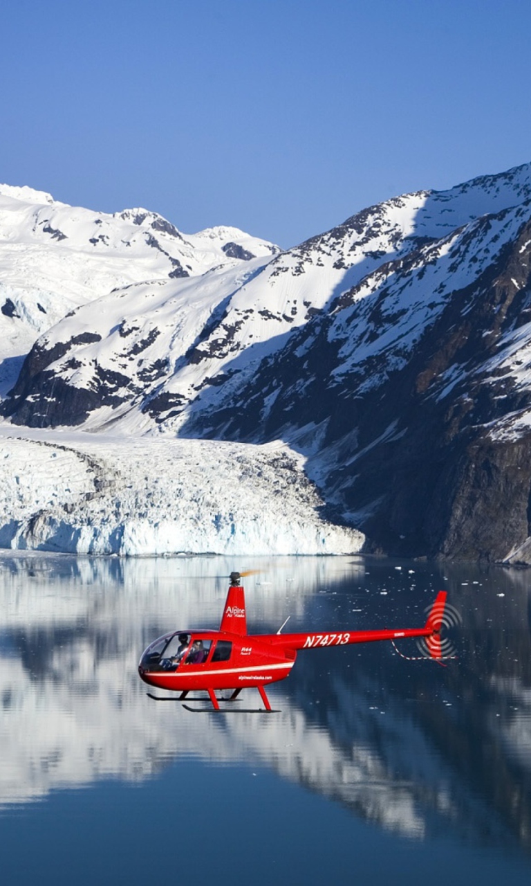 Red Helicopter wallpaper 768x1280