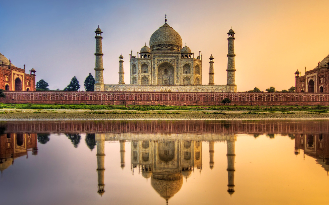 Taj Mahal India wallpaper 1280x800