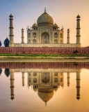 Screenshot №1 pro téma Taj Mahal India 128x160