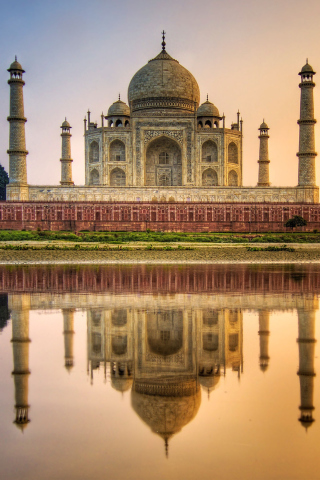 Das Taj Mahal India Wallpaper 320x480