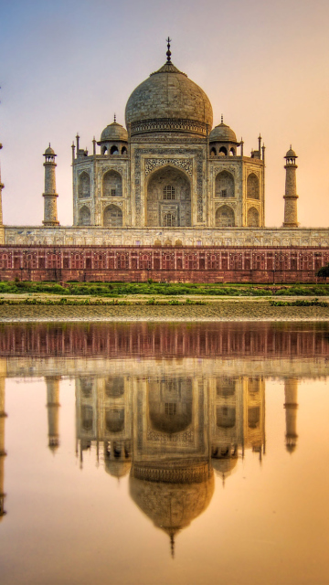 Fondo de pantalla Taj Mahal India 360x640