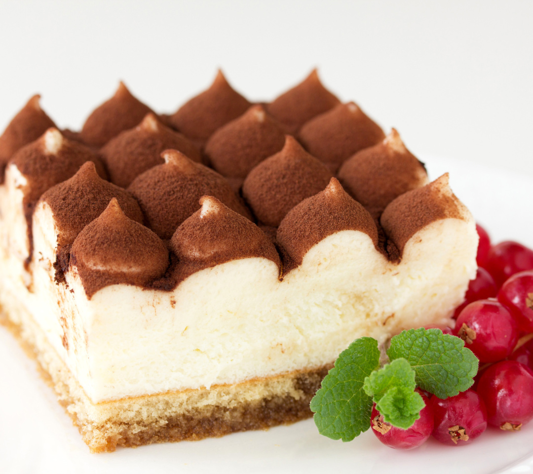 Обои Tiramisu Coffee Flavored Italian Dessert 1080x960