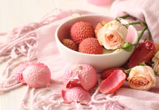 Kostenloses Pink Roses And Petals Wallpaper für Samsung B6520 Omnia PRO 5