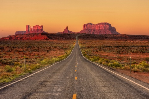 Обои Monument Valley in Arizona 480x320