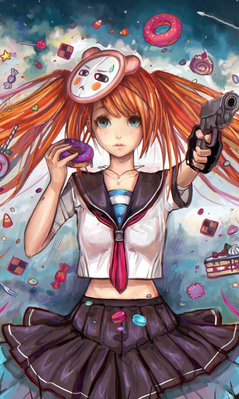 Anime Ginger Girl Wallpaper For Samsung T Omnia